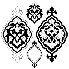 artistic ottoman pattern series twenty one
