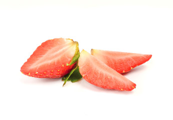 Isolated image of a strawberry on a white background
