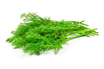 bunch dill herb isolated on white background © Mr. Prof
