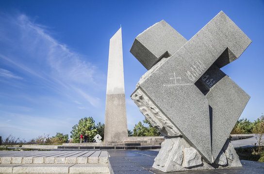 Denkmal auf der gro&szlig;en D&uuml;ne