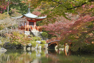 Fototapeta premium Shinto red garden