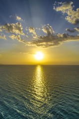 Obraz premium Tramonto sul mare - Verticale