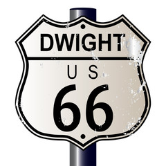 Dwight Route 66 Sign