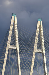 Obraz premium Cable-Stayed Bridge in St.Petersburg.
