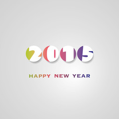 New Year Card Template - 2015