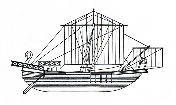 Ancient roman merchant ship