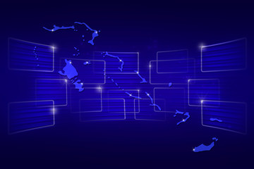 Bahamas Map World map News Communication blue
