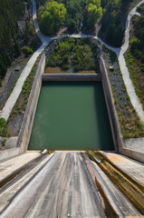 Dam of the artificial lake Panta de Siurana