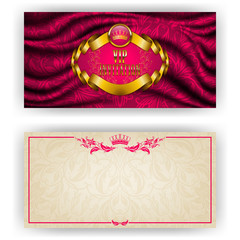 Elegant template for vip luxury invitation