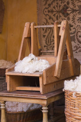 Fototapeta na wymiar old loom weaving