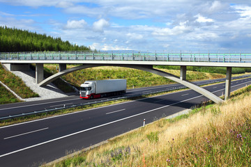 Fototapeta premium Truck on the road
