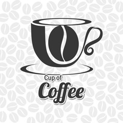 Coffee design over white background vector illustration