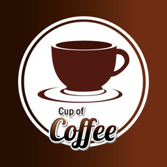 Coffee design over coffee background vector illustration