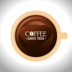Coffee design over white background vector illustration