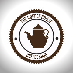 Coffee design over white background vector illustration