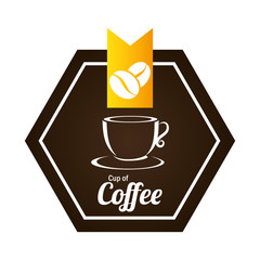 Coffee design over white background vector illustration