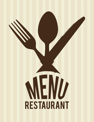 Food design over beige background vector illustration