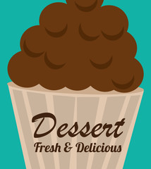 Bakery design over blue background vector illustration