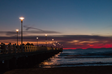 Forte dei Marmi's Pier after sunset