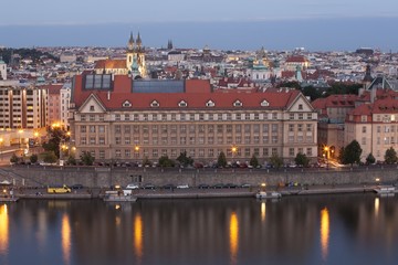 Fototapeta na wymiar Panorama of Prague, Czech Republic