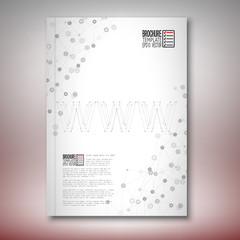 Three dimensional mesh stylish word www. Brochure, flyer or