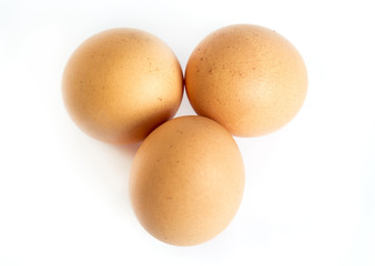 Three eggs from above