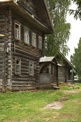 Old wooden house in Vasilevo. Russia