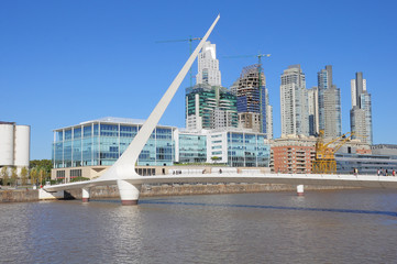 View of Puerto Madero, Buenos Aires.