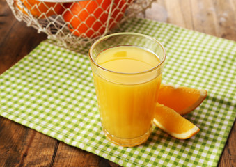 Glass of orange juice