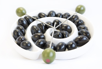 Black olives dish sticks