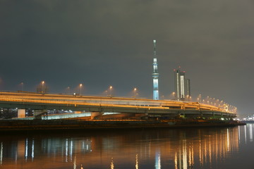 隅田川の夜景