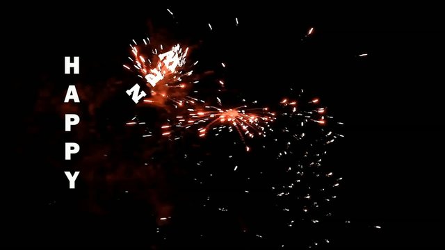 Feuerwerk, Neujahr, farbenfroh, video 