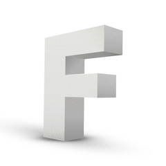 white letter F