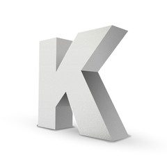 white letter K