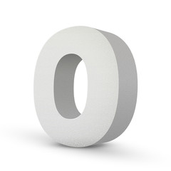 white letter O