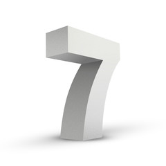 white texture number seven