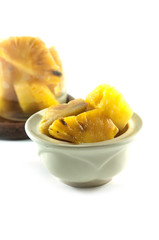 Heap of rancid pineapple chunks