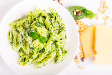 Italian pasta with pesto