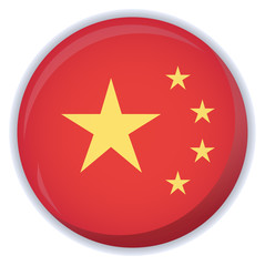 China flag button