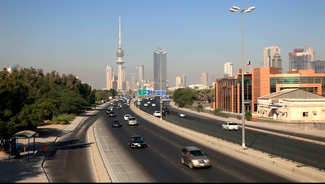 Traffic in Kuwait City