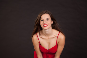 Fototapeta premium happy girl posing for camera