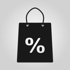 The shopping bag icon