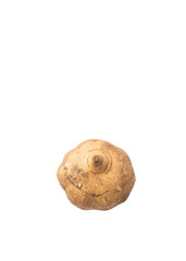 Jicama or Mexican yam over white background 