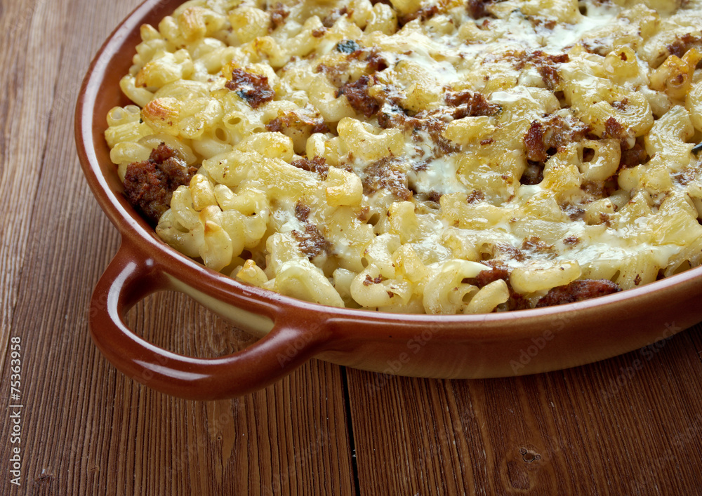 Poster baked pasta casserole