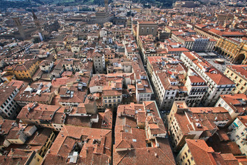 Fototapeta na wymiar Rooftops of Florence