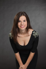 happy girl posing for camera