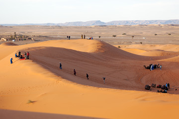 Fototapeta na wymiar Journey into the desert