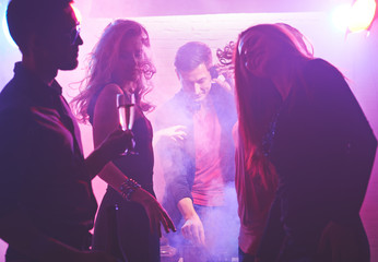 Dancers in nightclub