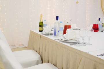 Banquet facilities table setting