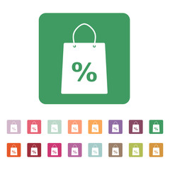 The shopping bag icon